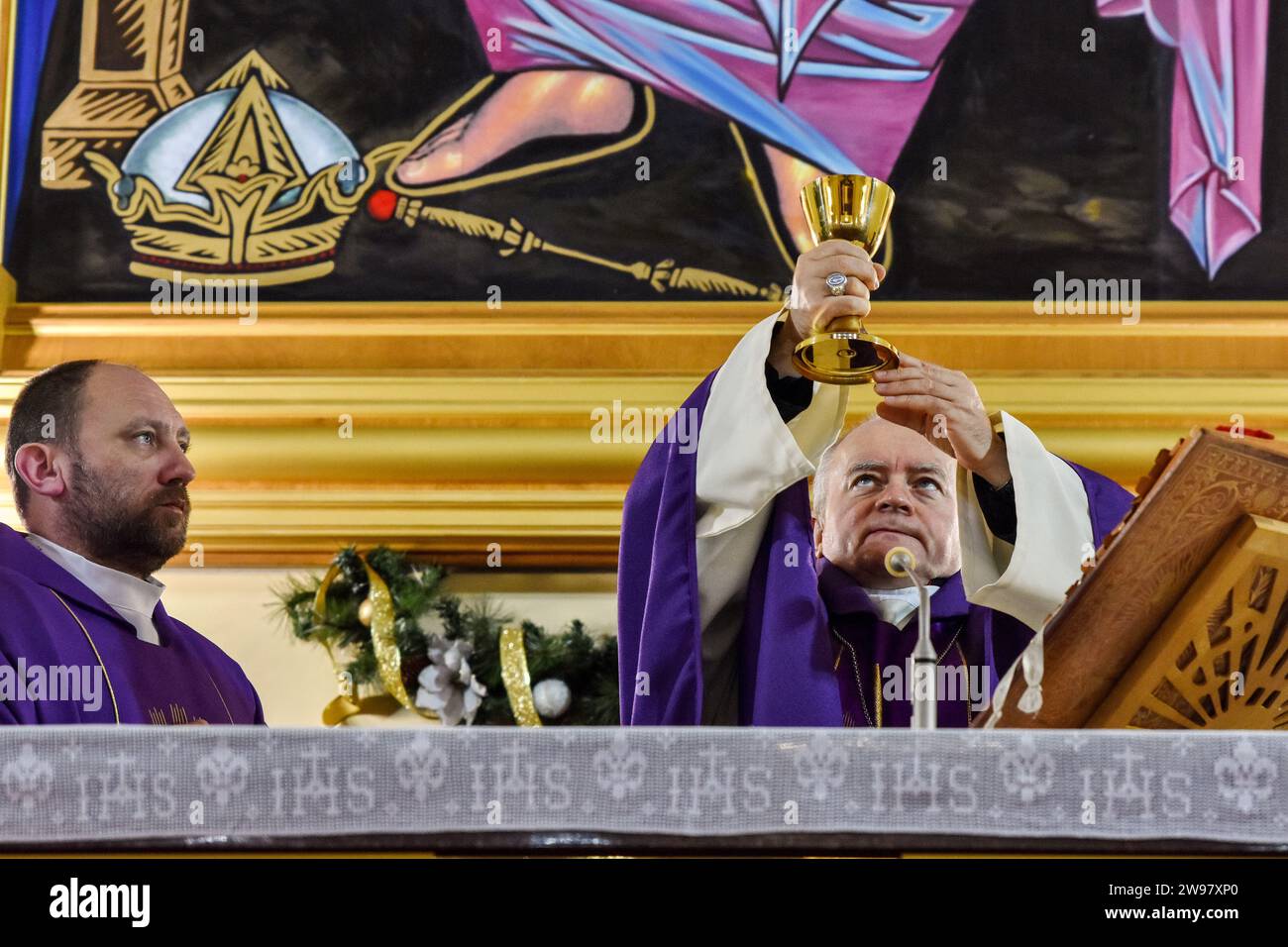 Bishop Jan Sobilo R Seen During A Christmas Eve Service At The Roman bishop-jan-sobilo-r-seen-during-a-christmas-eve-service-at-the-roman