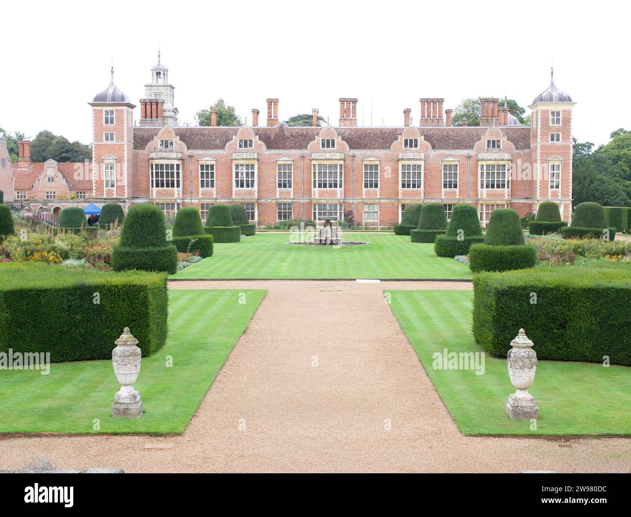Aerial view of Blickling Hall Estate, a historic country estate located