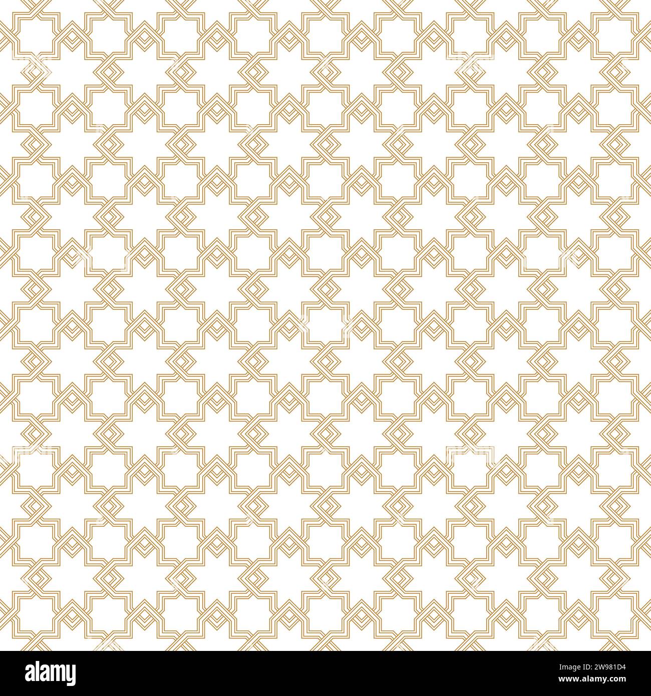 Abstract pattern in Arabian style. Seamless vector background. Gold and ...