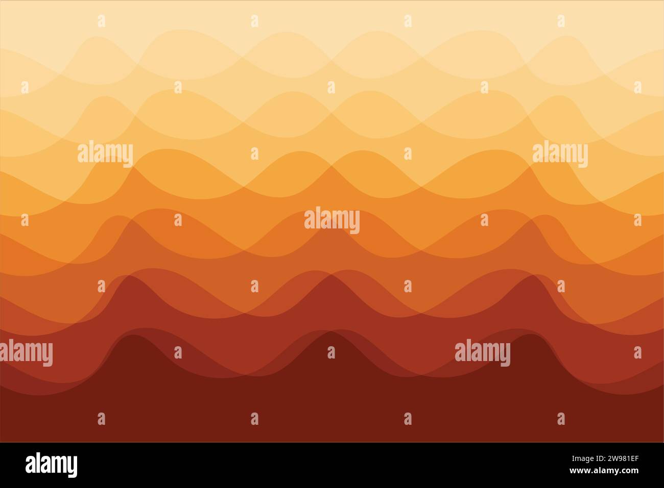 Wavy orange red yellow blue, and cyan color abstract backgrounds for ...