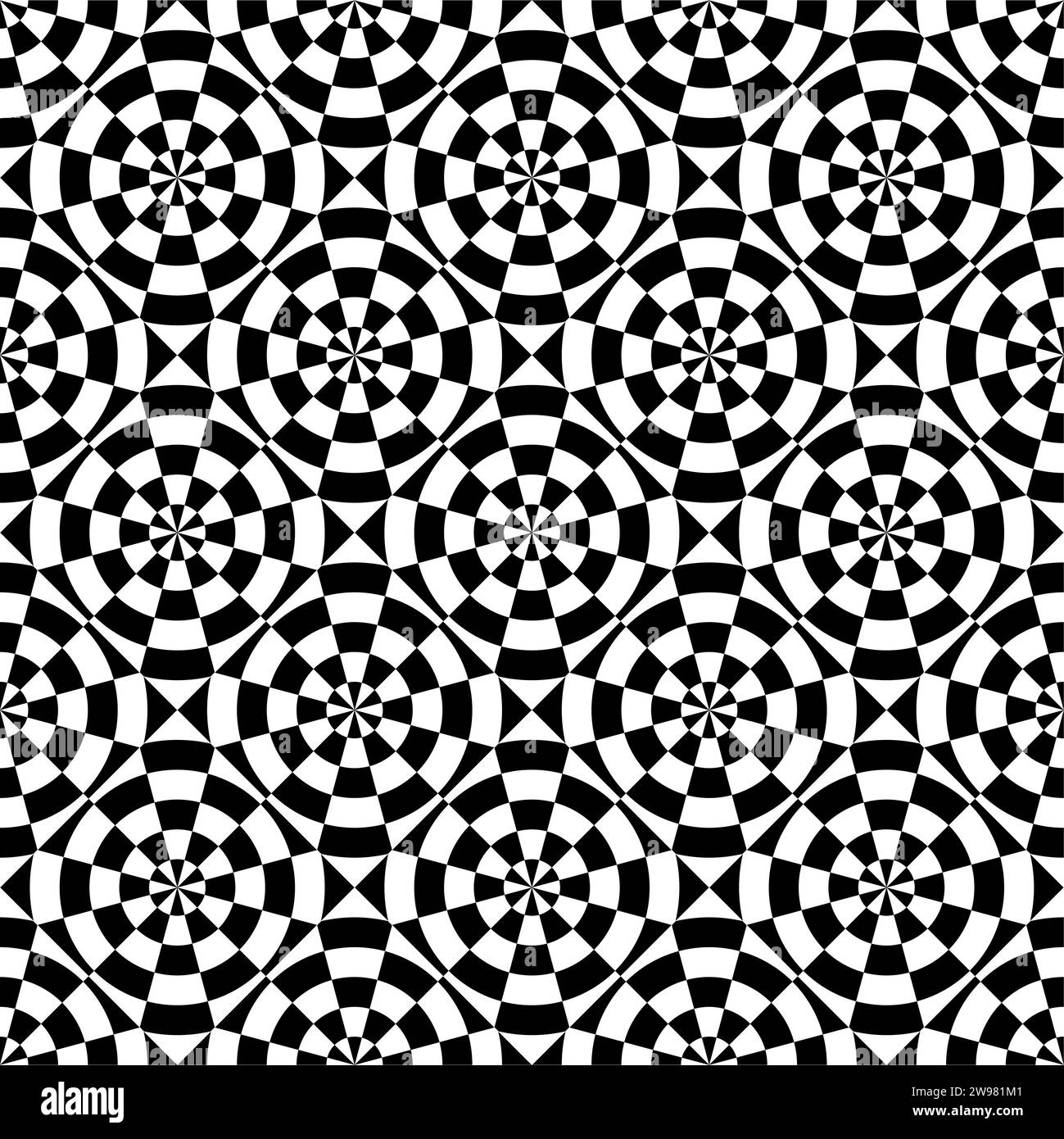Abstract geometric pattern. Black and white texture. A seamless vector ...