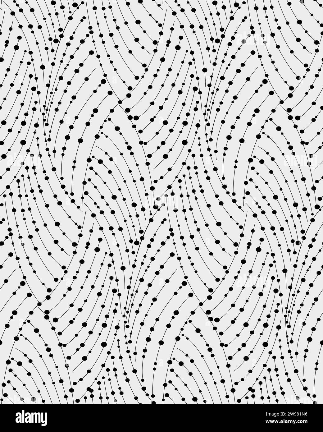 Abstract geometric pattern of the points, lines. A seamless vector