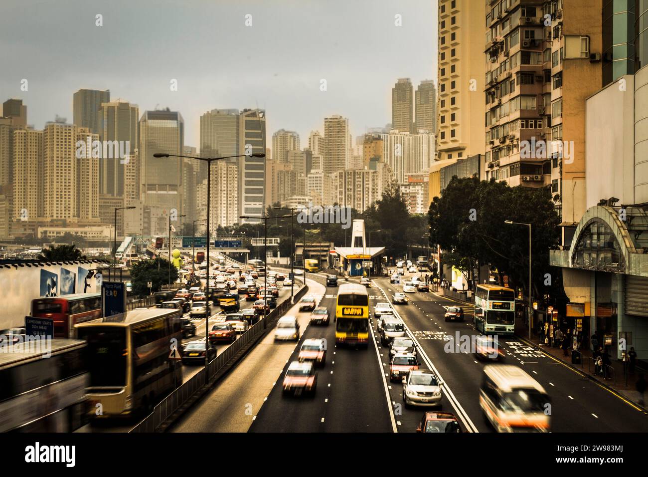 Rush hour in Hong Kong. Stock Photo