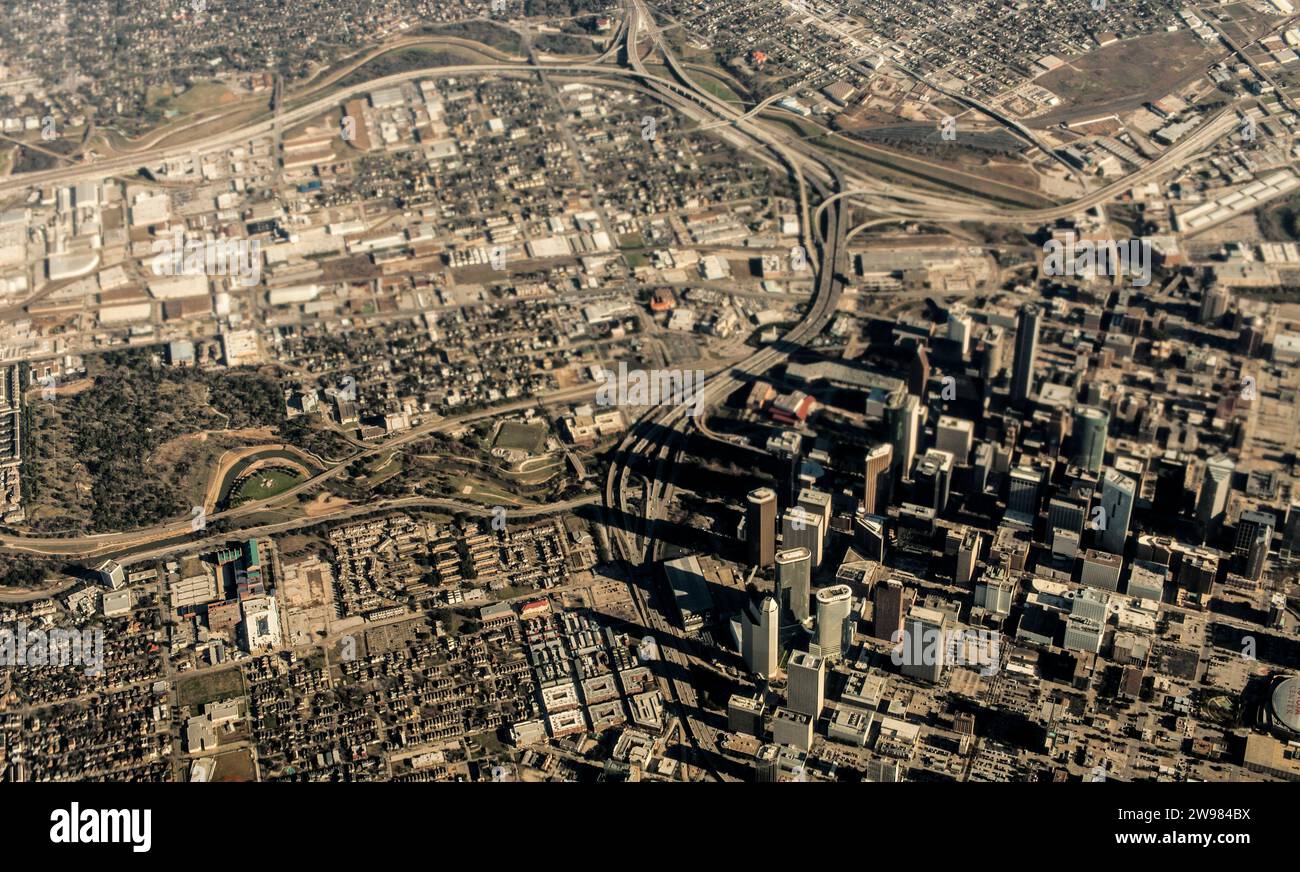 Houston aerial skyline hi-res stock photography and images - Alamy