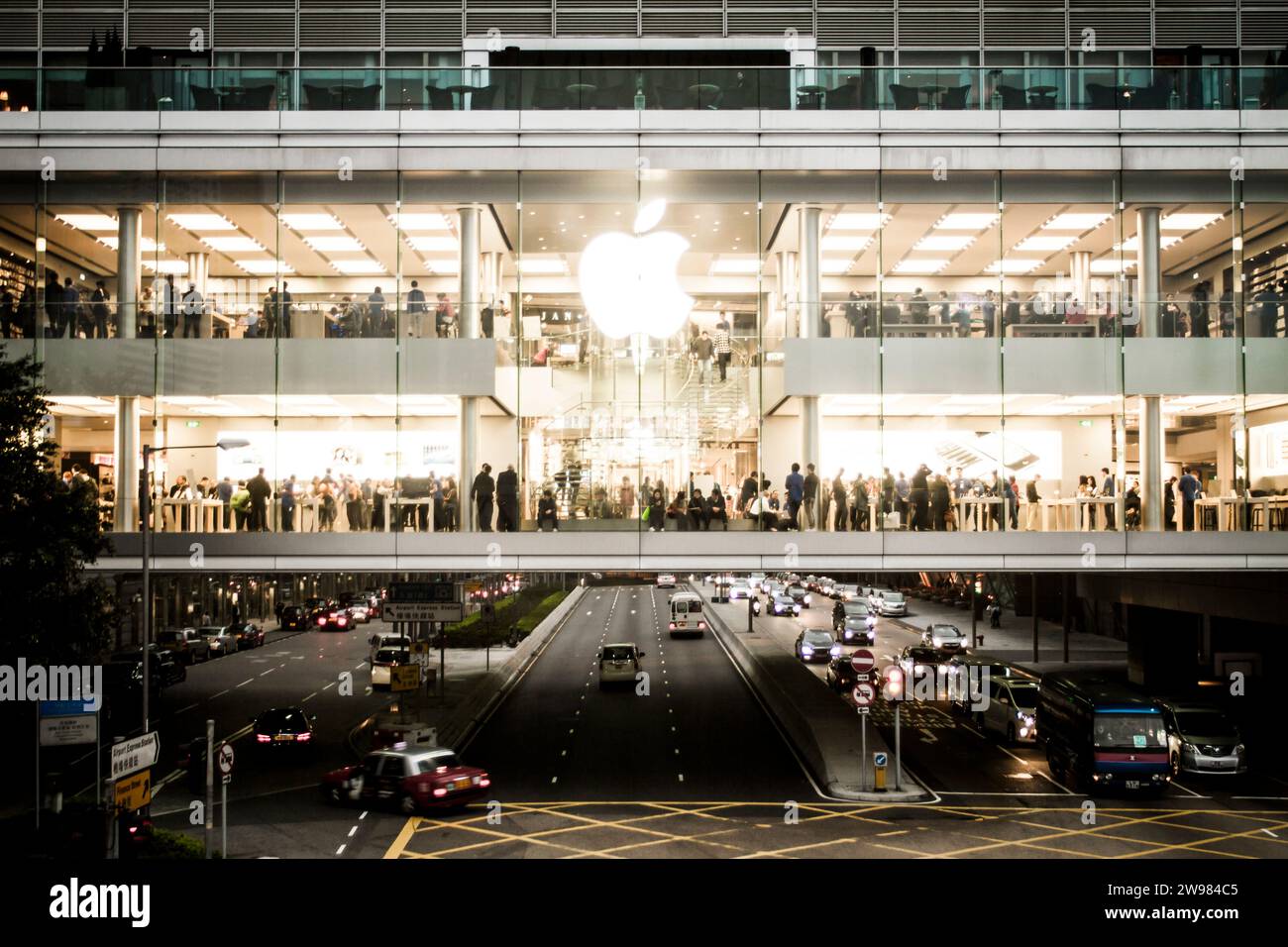 Apple store in Hong Kong, China. Stock Photo