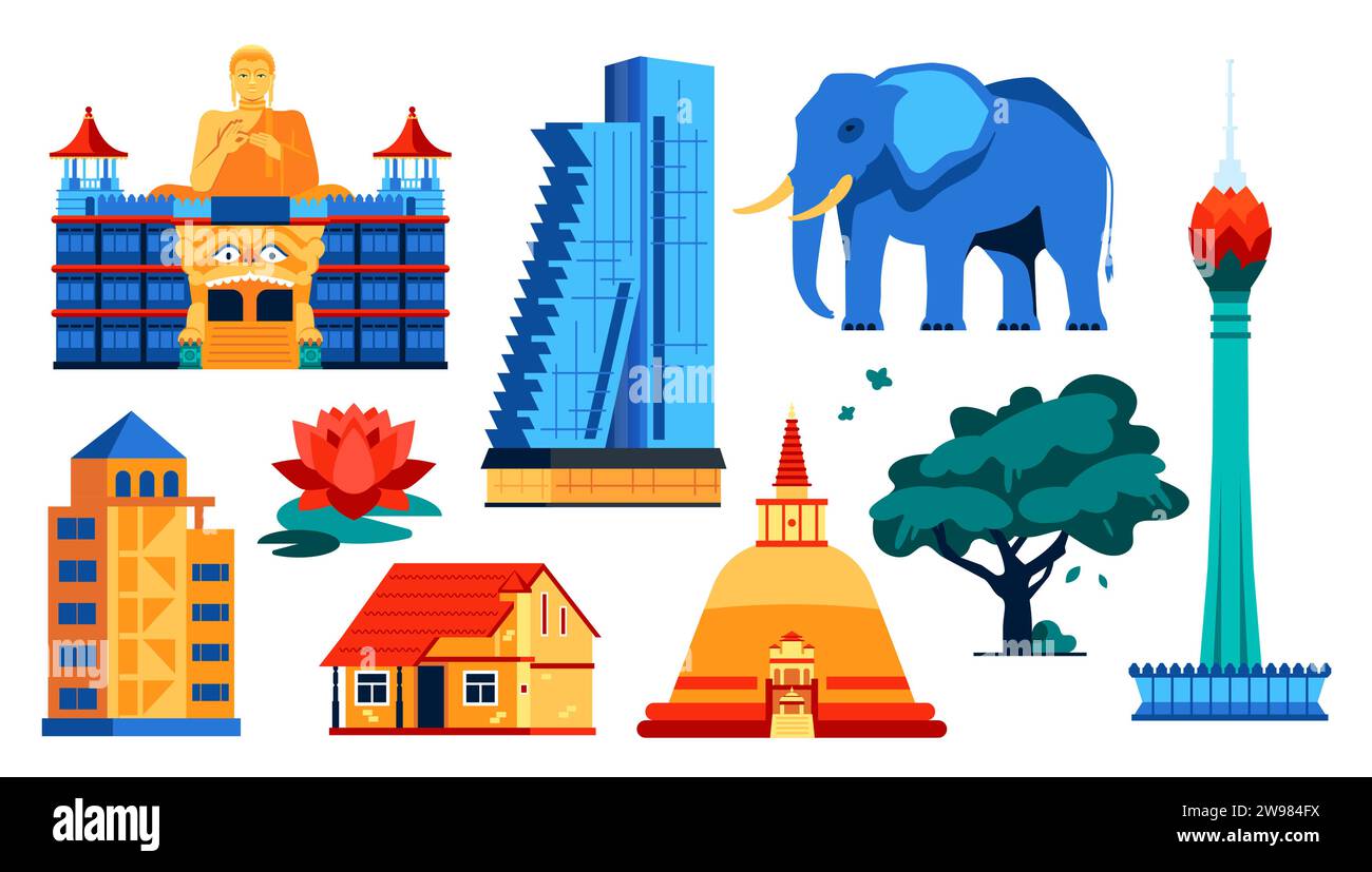 Colombo lotus tower Stock Vector Images Alamy