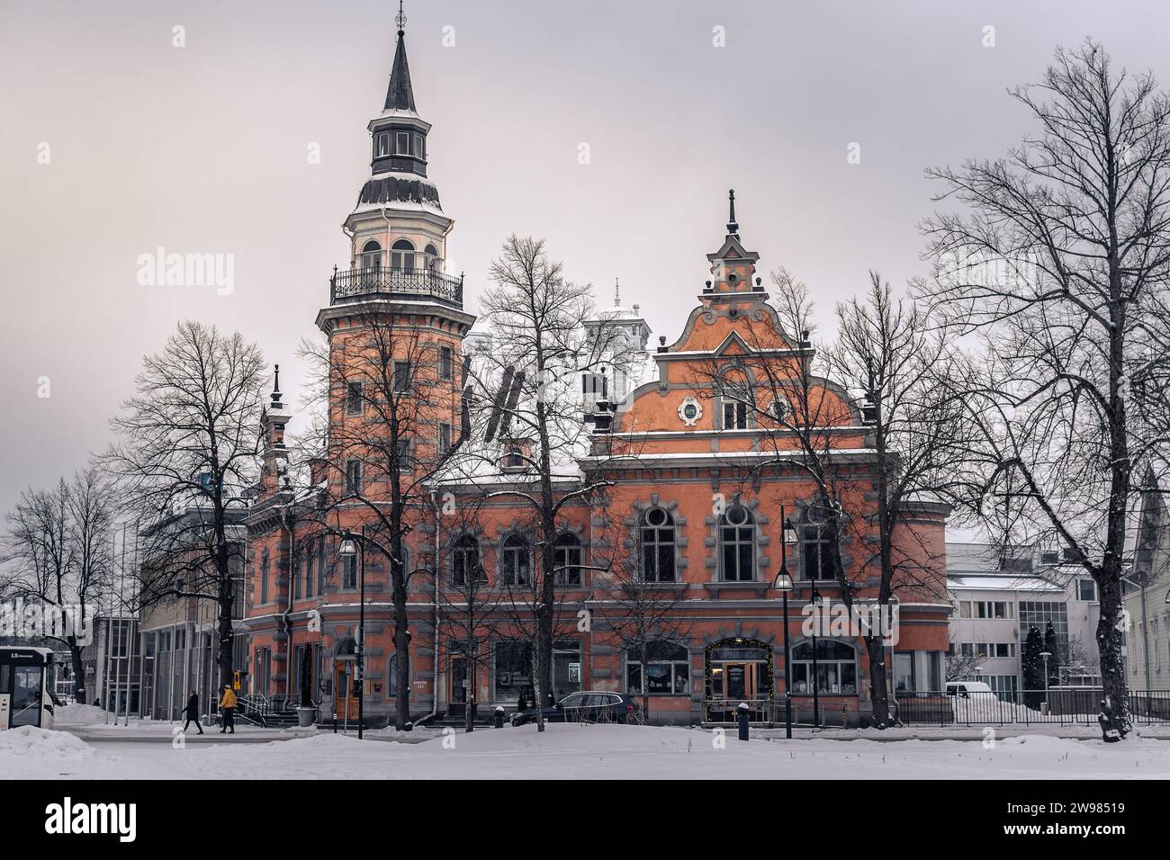 View of the Old Town Hall in Rauma, Finland Stock Photo
