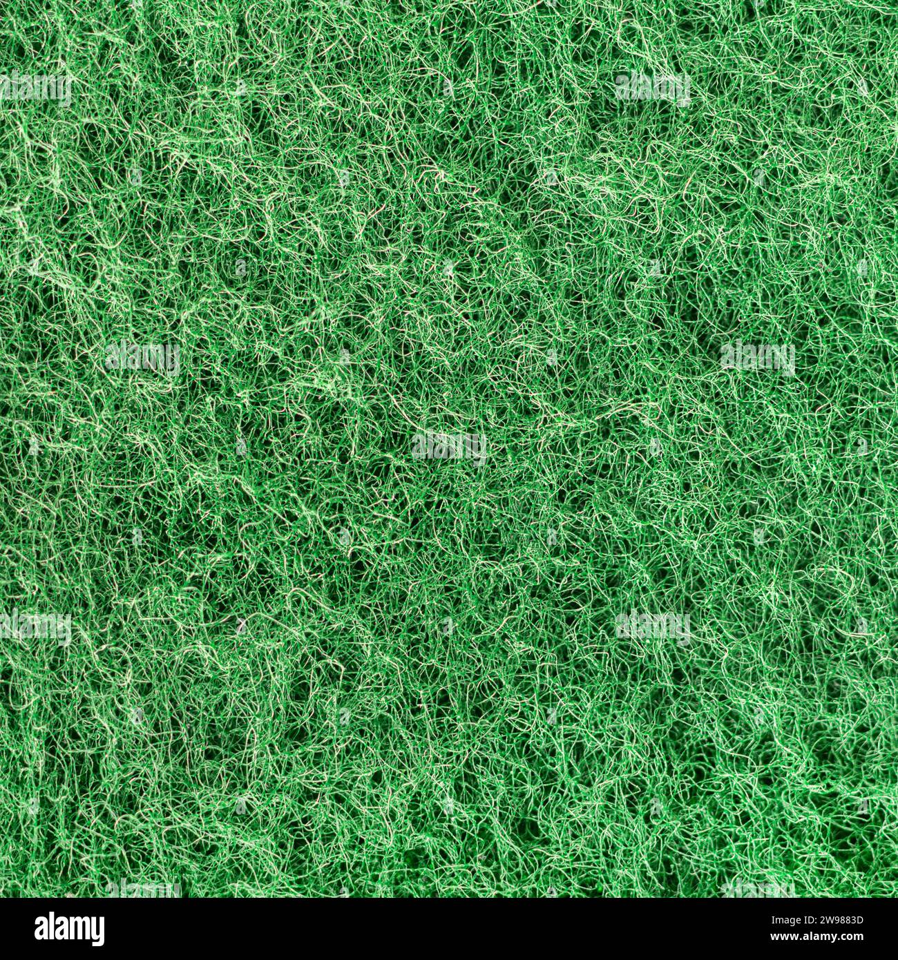 abstract background from green fabric texture closeup Stock Photo