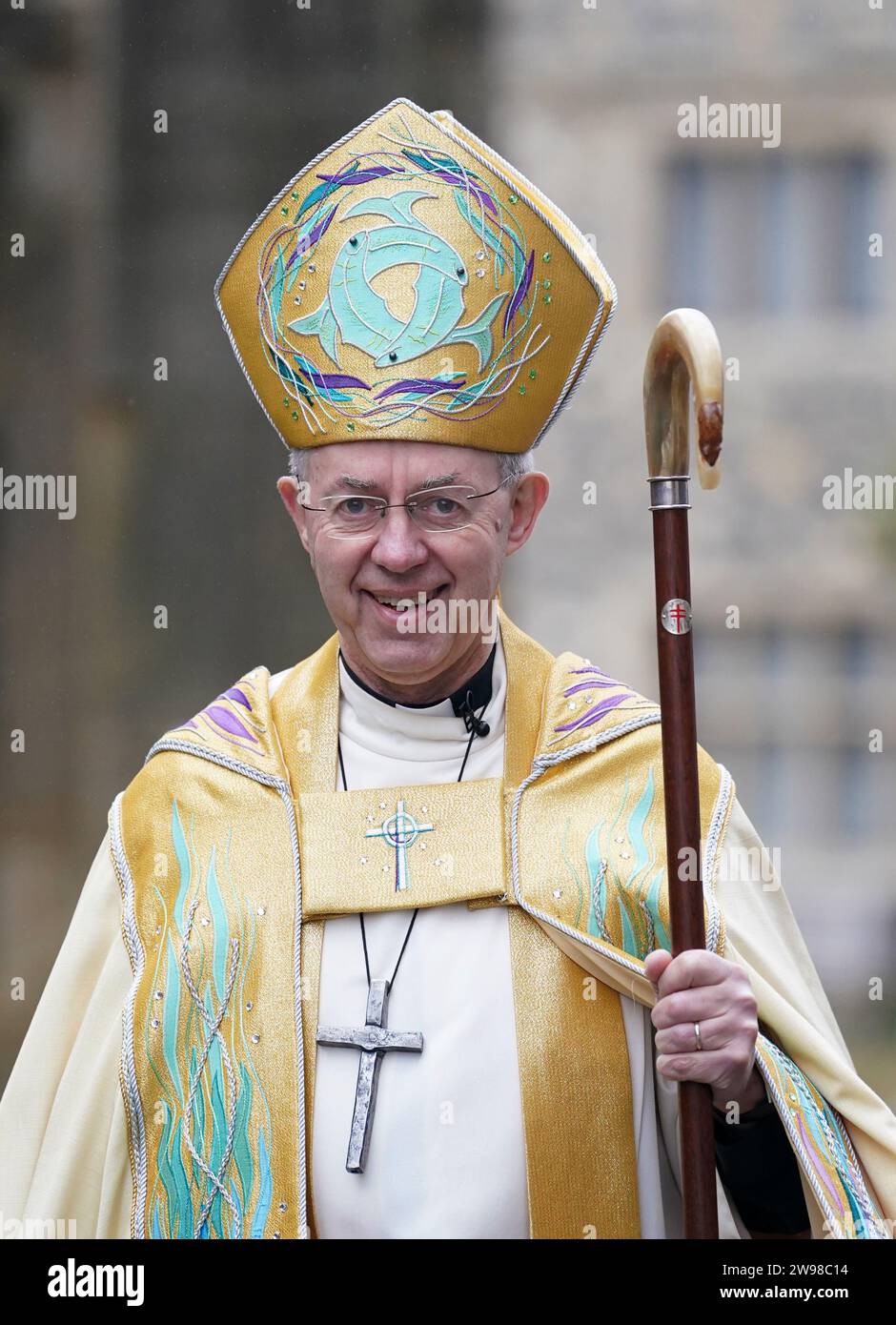 The Archbishop of Canterbury Justin Welby during the Christmas Day ...