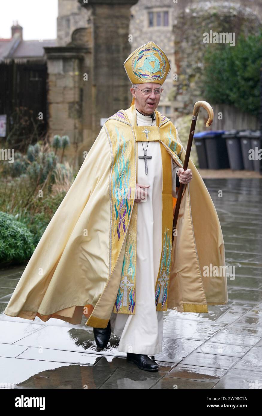 The Archbishop of Canterbury Justin Welby during the Christmas Day ...