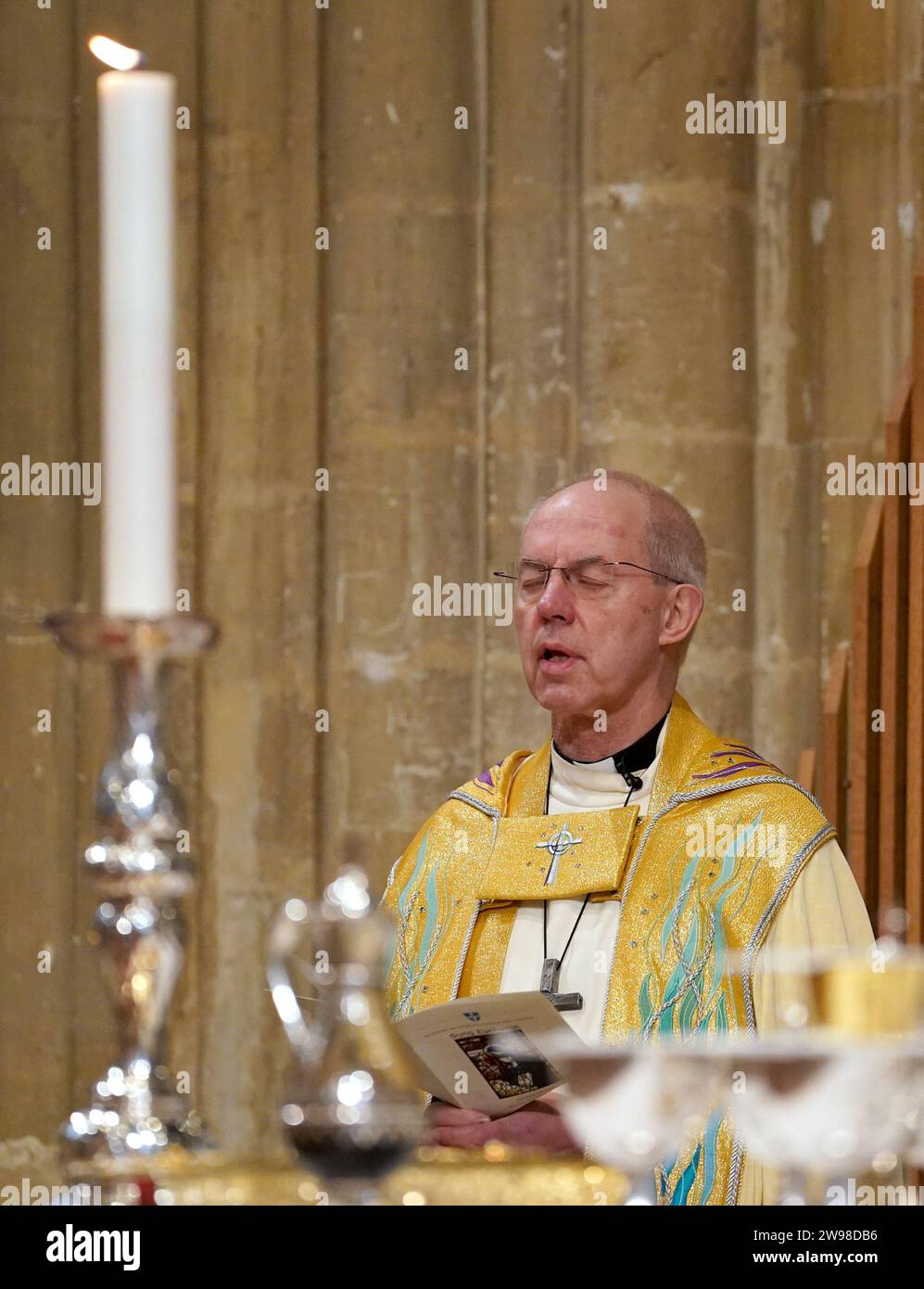The Archbishop of Canterbury Justin Welby during the Christmas Day ...
