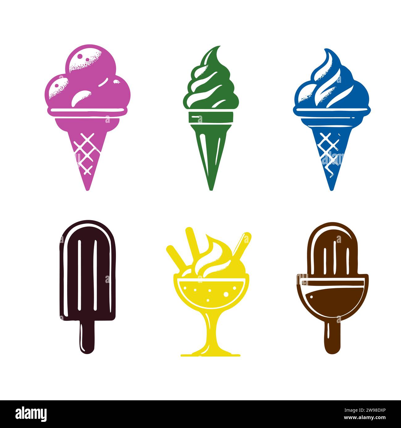 Ice cream scoops with cone stock photo. Image of vanilla - 20015318