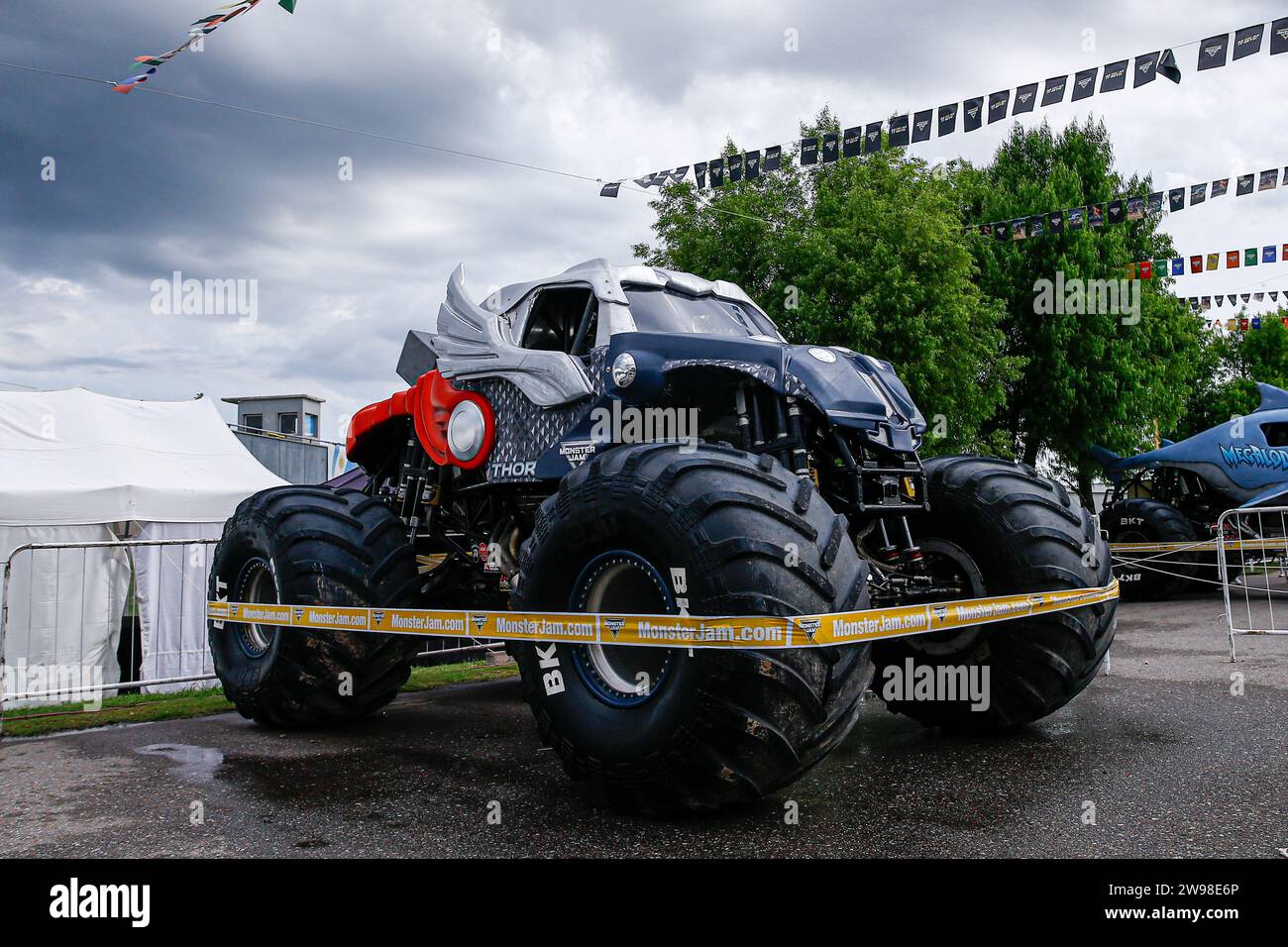 Monster trucks from Monsterjam in La Plata Buenos Aires Stock Photo