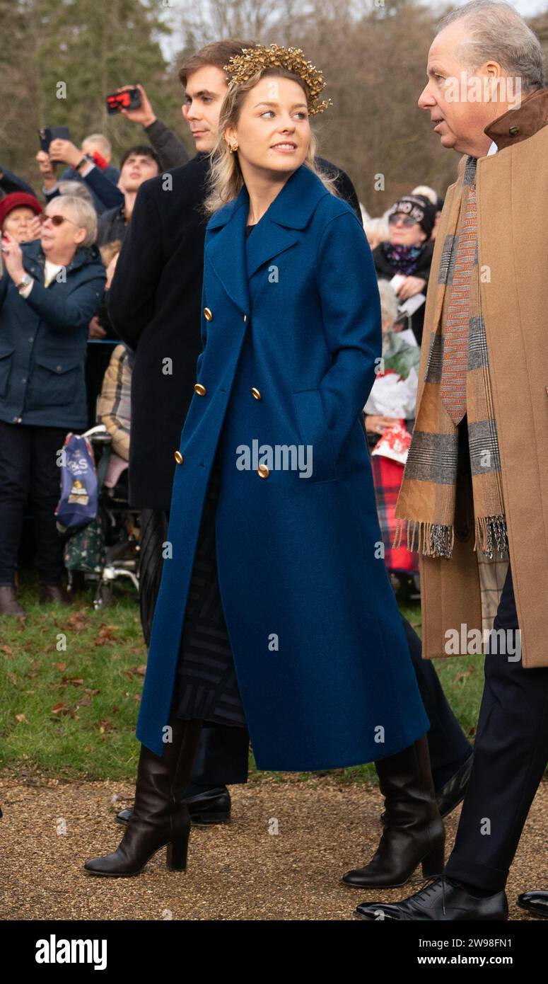 Lady Margarita ArmstrongJones and the Earl of Snowdon attending the