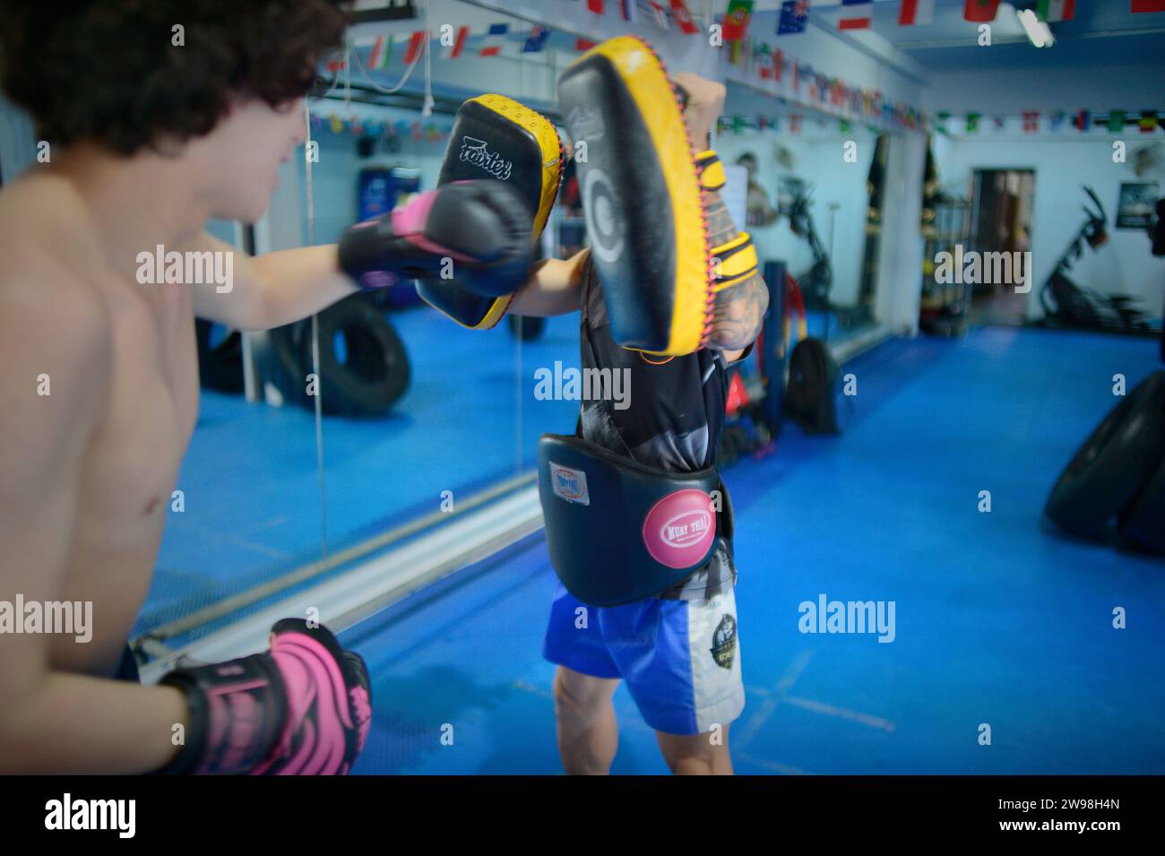 CK Boxing Gym Bangkok Thailand Stock Photo Alamy