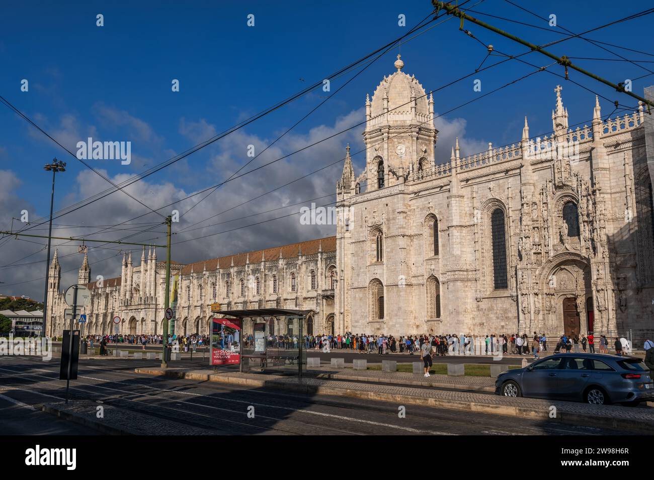 Jeronimos Monastery and Church of Santa Maria de Belem in Lisbon, Portugal. Stock Photo