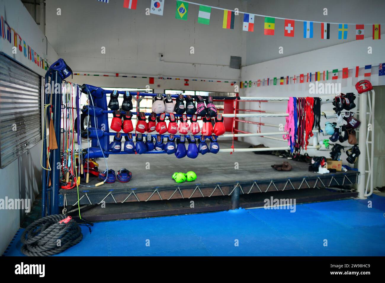 CK Boxing Gym Bangkok Thailand Stock Photo Alamy