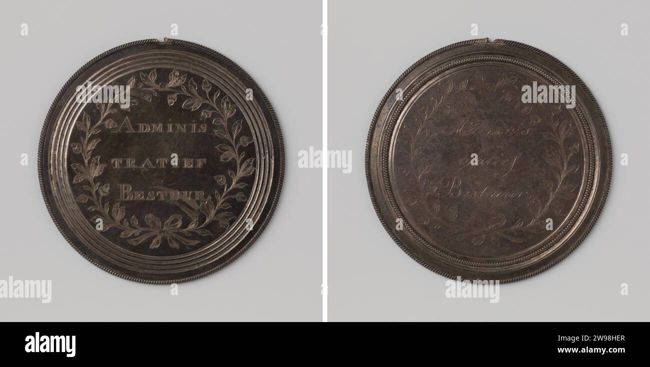 Administrative board, Anonymous, 1793 history medal Silver medal with ...