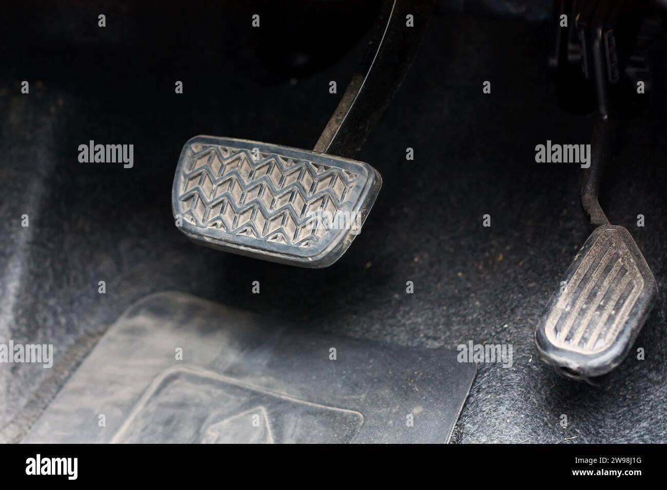 Brake and accelerator pedal, brake pedal and the accelerator pedal in a car  with automatic transmission Stock Photo - Alamy