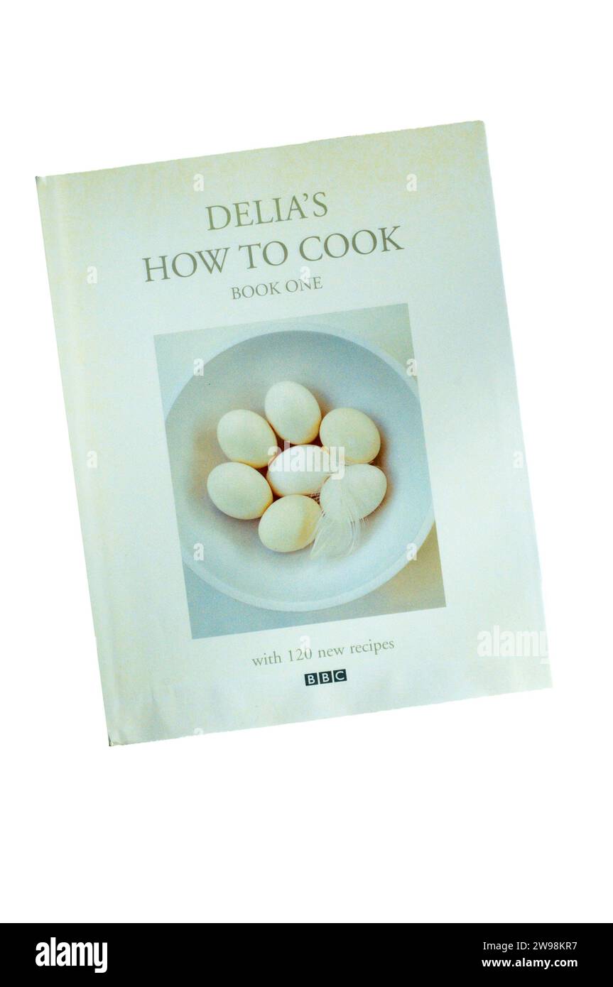 A copy of Delia's How to Cook by Delia Smith.  Book One first published by the BBC in 1998. Stock Photo