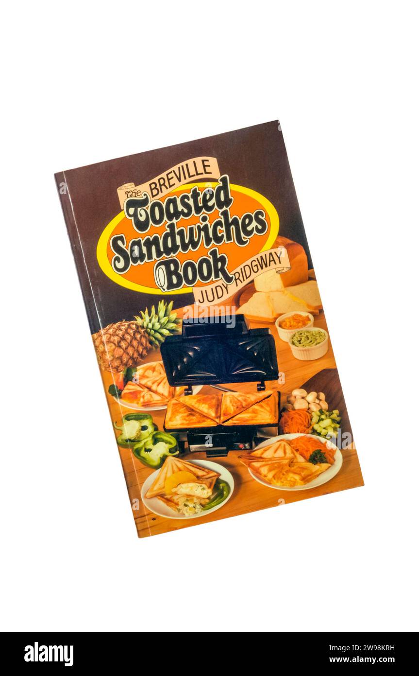 A copy of The Breville Toasted Sandwiches Book by Judy Ridgway.  First published in 1982. Stock Photo