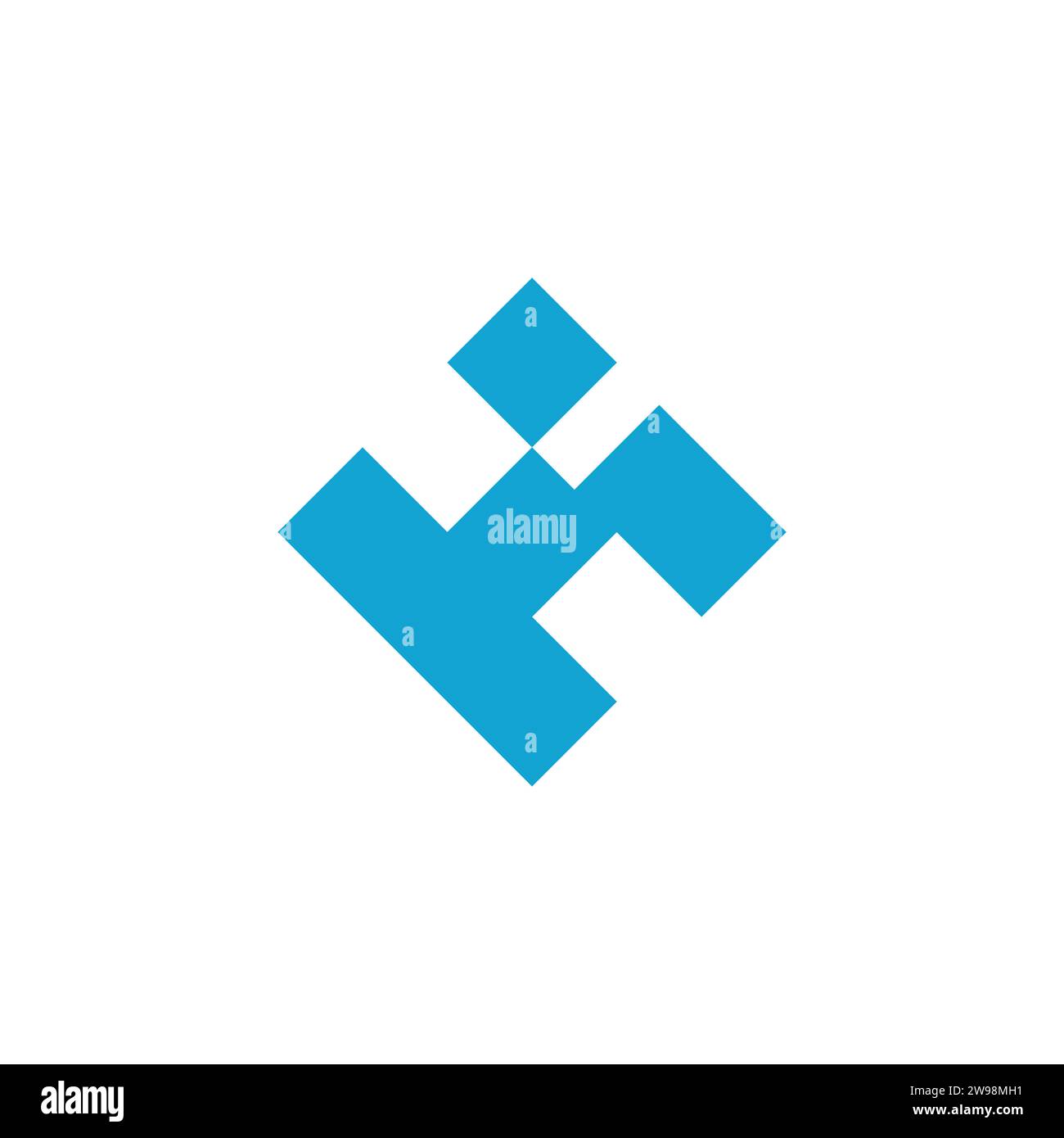 letter hk simple geometric diamond logo vector Stock Vector