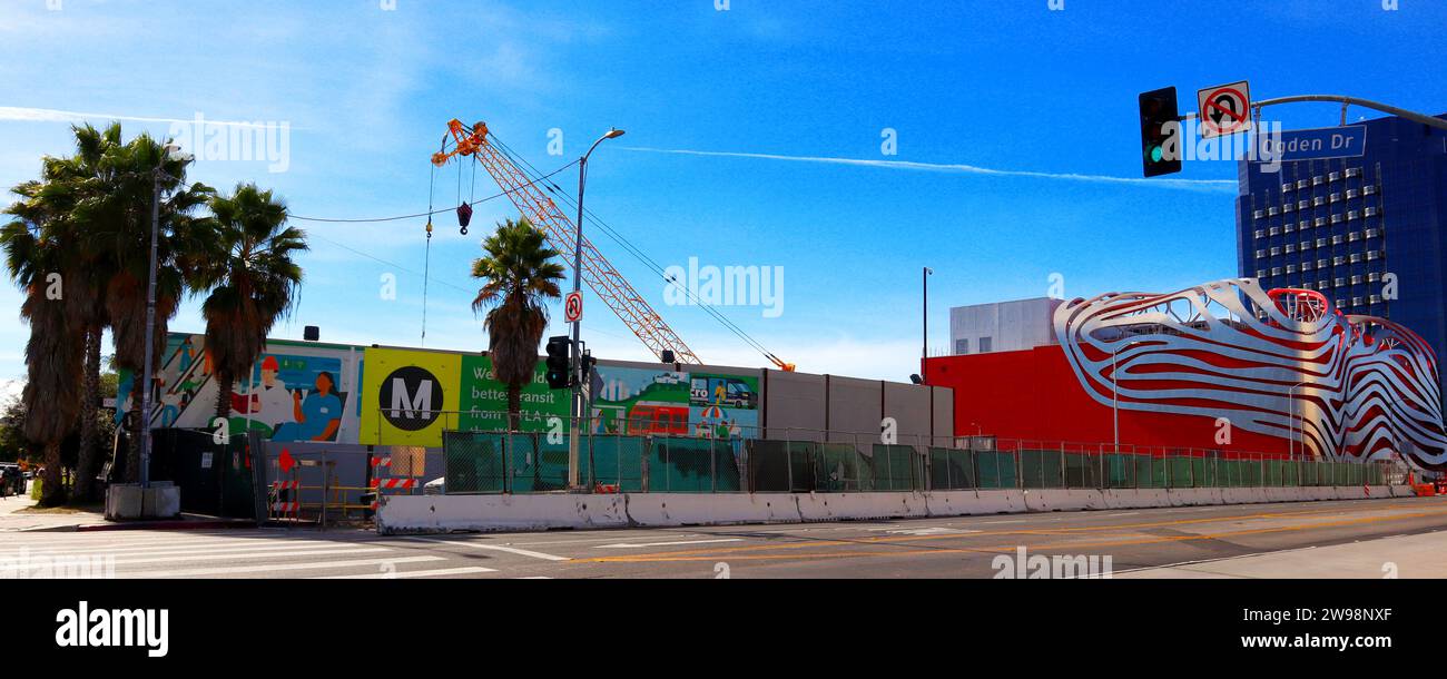 Los Angeles, California – December 10, 2023: view of Wilshire/Fairfax ...