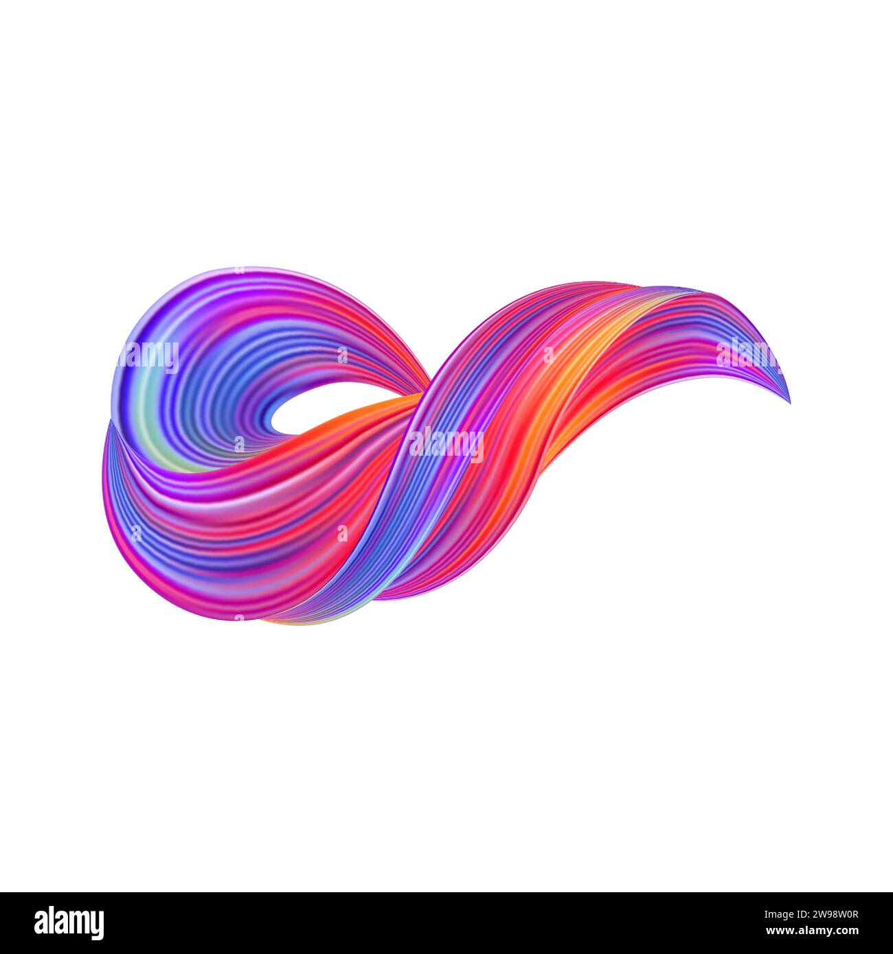 3d Brushstroke gradient texture brush Stock Vector
