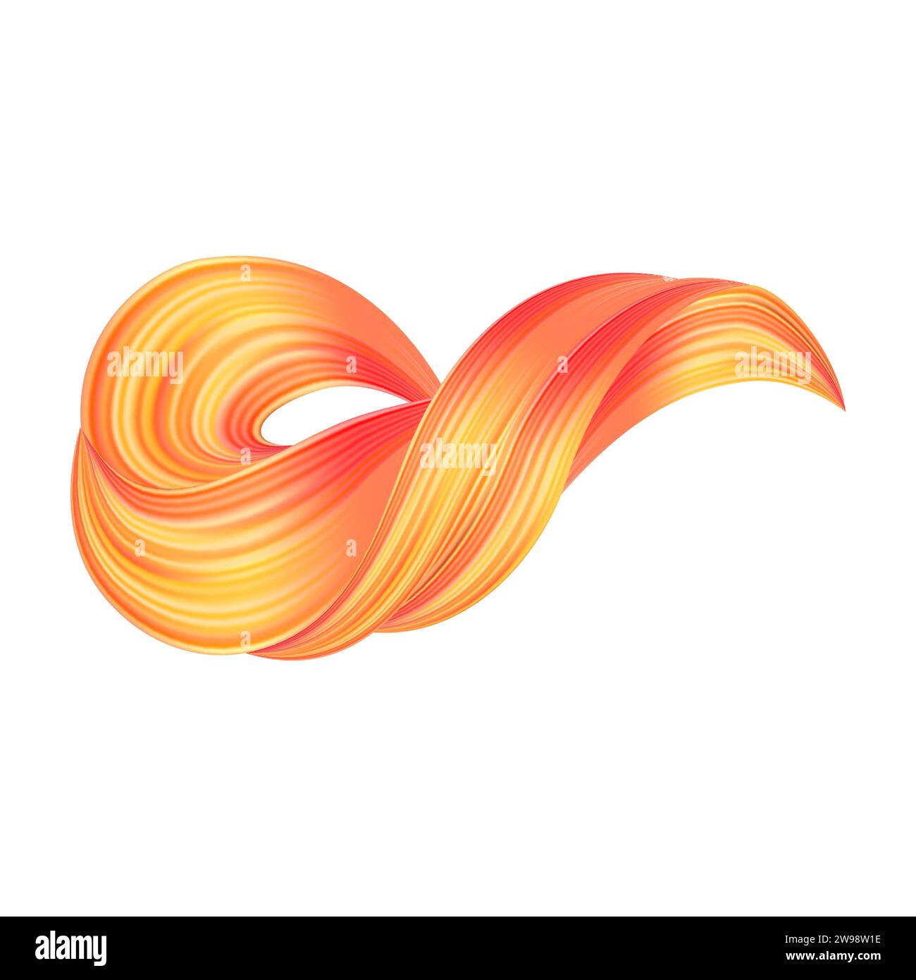 3d Brushstroke gradient texture brush Stock Vector