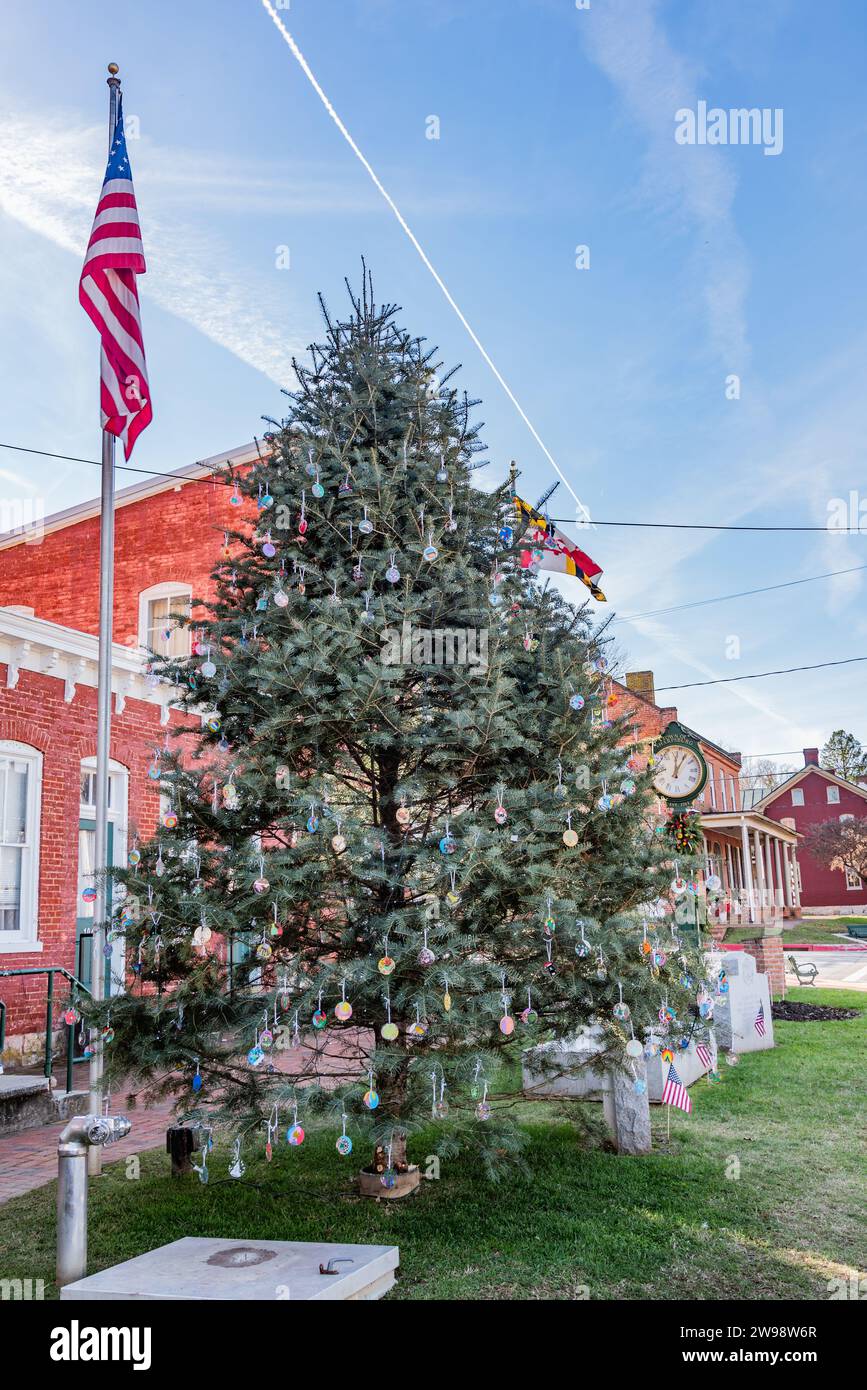 Christmas Tree, Sharpsburg Maryland USA Stock Photo Alamy