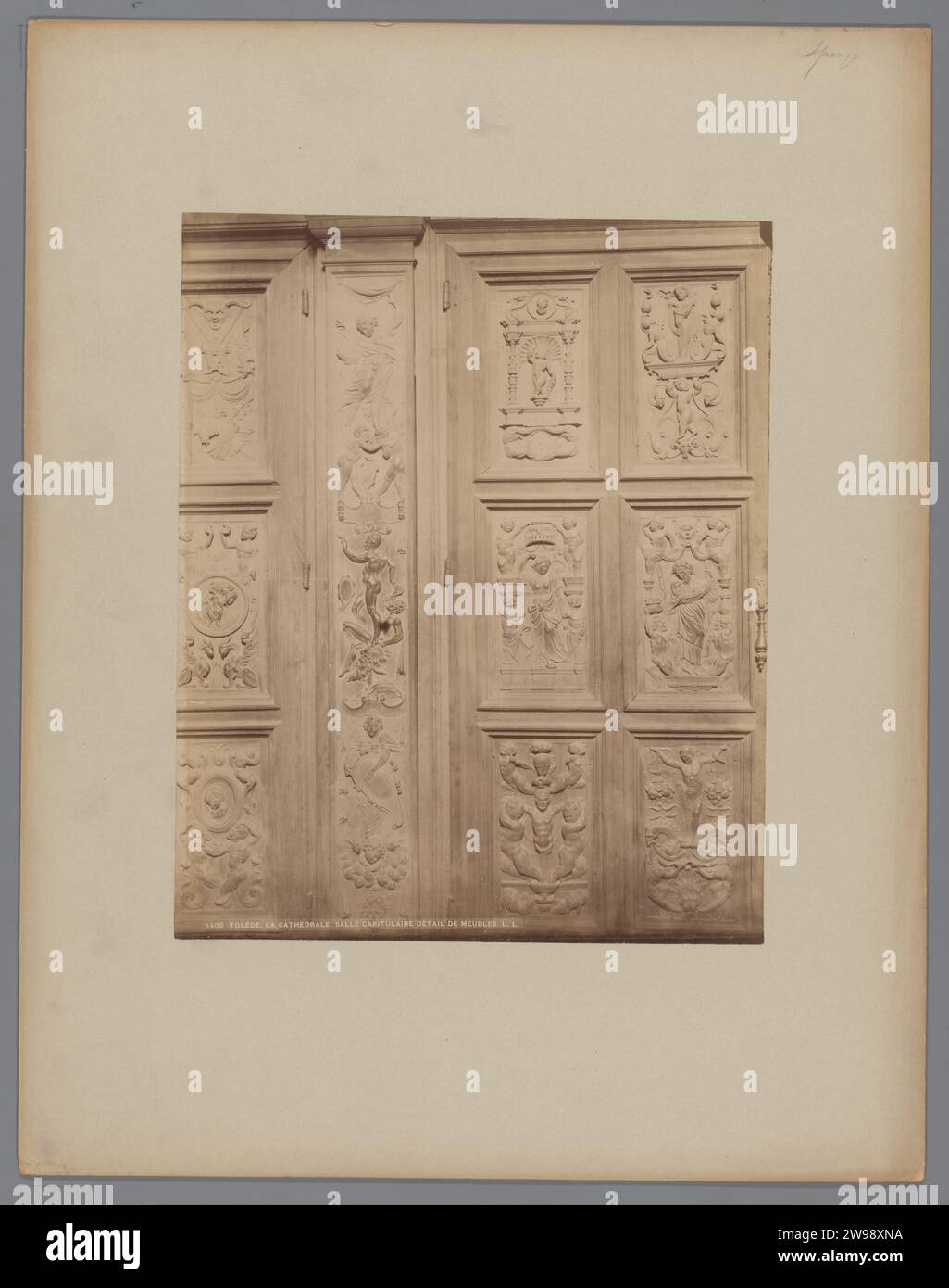 Furniture reliefs in the chapter room of the Cathedral of Toledo, c