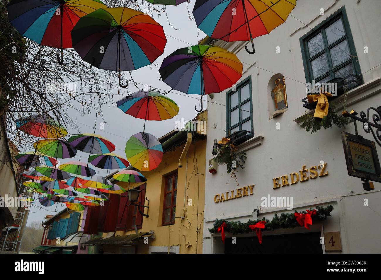 Dec, 25, 2023. Szentendre, Hungary weather, the day after Christmas the