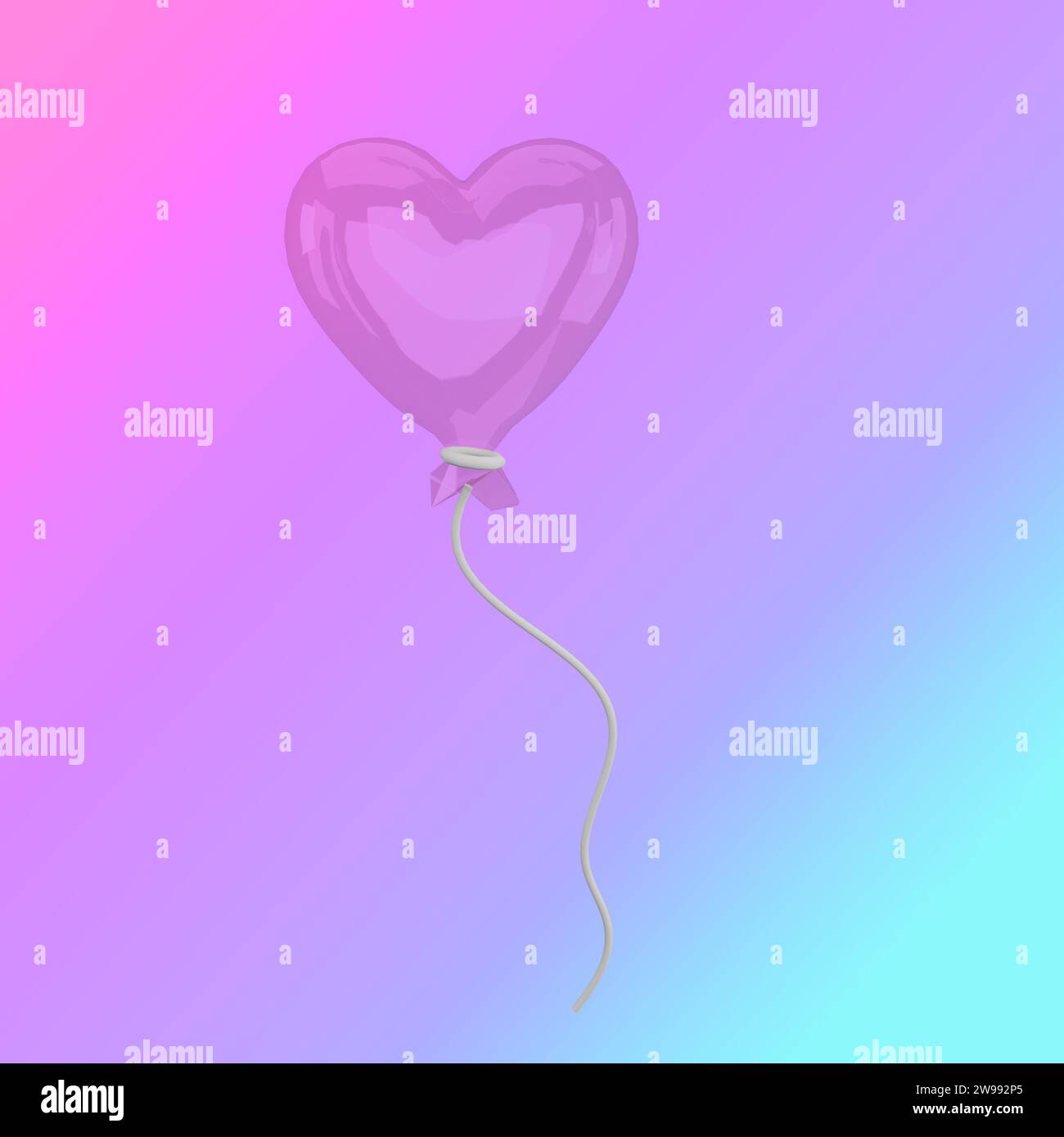 Heart Shaped Balloon Floating in the Air Stock Photo - Alamy