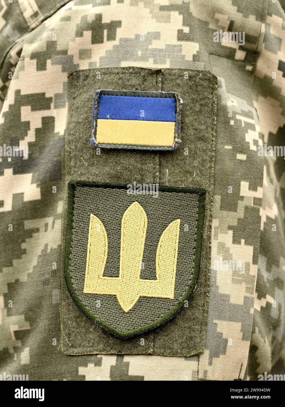 thumbnail image 2 of Original Ukraine War Military Flag With 26 Ukrainian Special Forces Patches Set 2 of 6