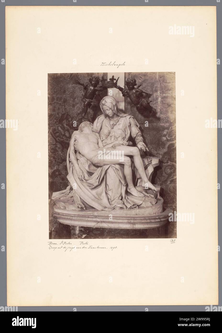 Pietà Van Michelangelo, c. 1875 - c. 1900 photograph St. Peter's ...