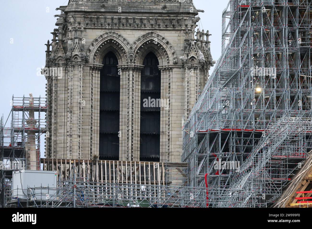 This photograph, taken in Paris, France, on December 25, 2023, is