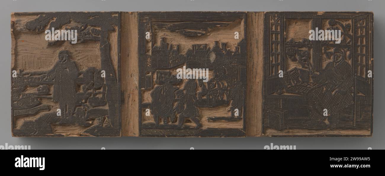 Three performances, 1809 - 1869    wood (plant material) Stock Photo
