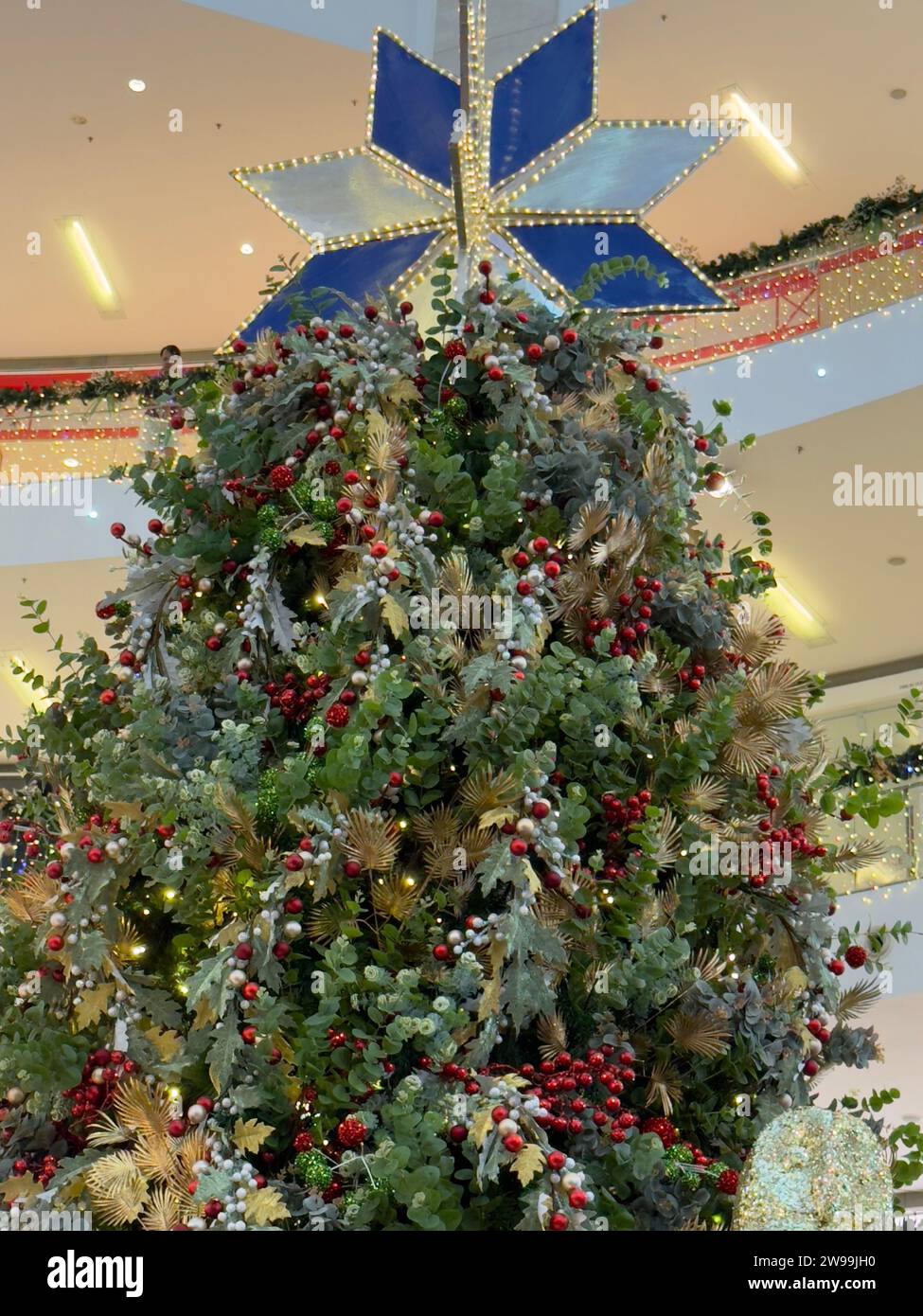 Christmas decoration at a shopping complex in Kuala Lumpur Stock Photo