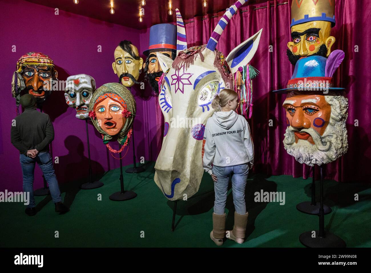 Giant nativity scene masks hires stock photography and images Alamy