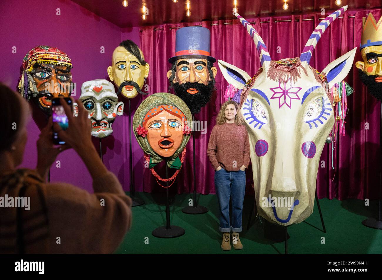 Giant nativity scene masks hires stock photography and images Alamy