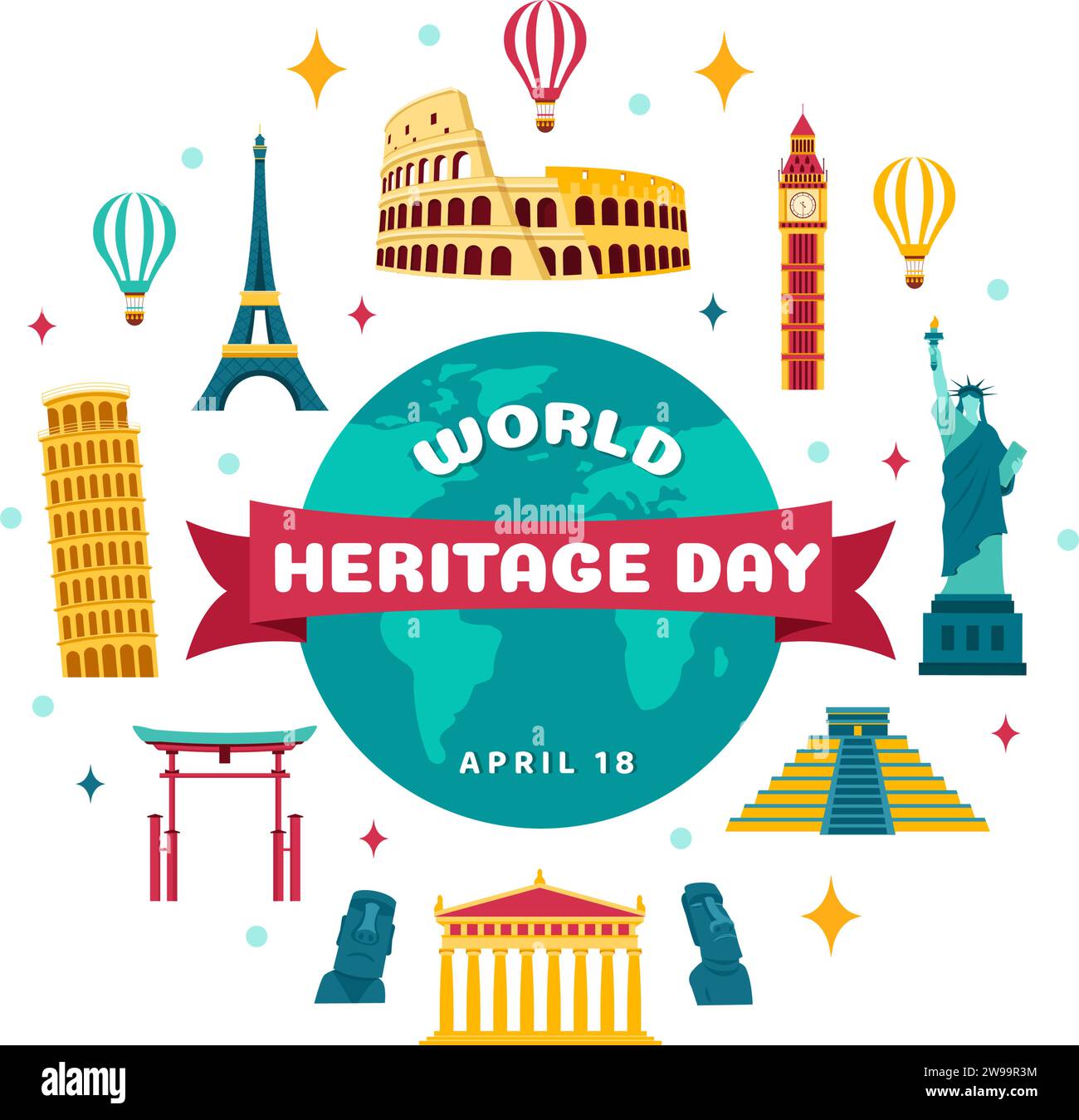 World heritage sites in the united kingdom Cut Out Stock Images