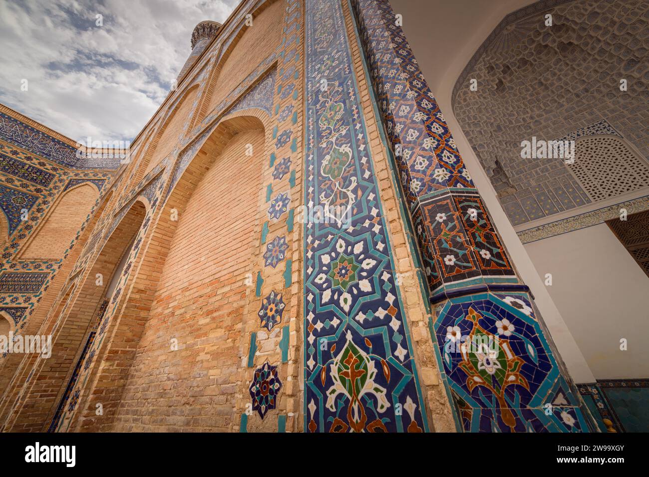 JUNE 28, 2023, SAMARKAND, UZBEKISTAN: Parade portal of Gur-e-Amir