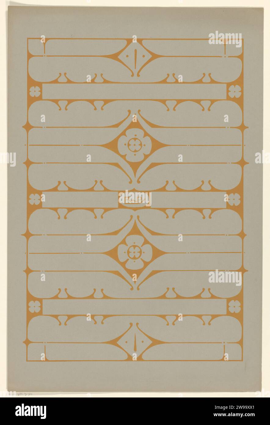 Design for the bracts of a portfolio, Reinier Willem Petrus de Vries ...