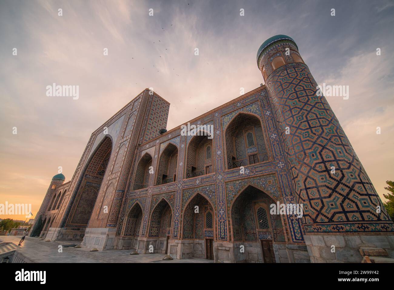 JUNE 23, 2023, SAMARKAND, UZBEKISTAN: Color image of the Registan ...