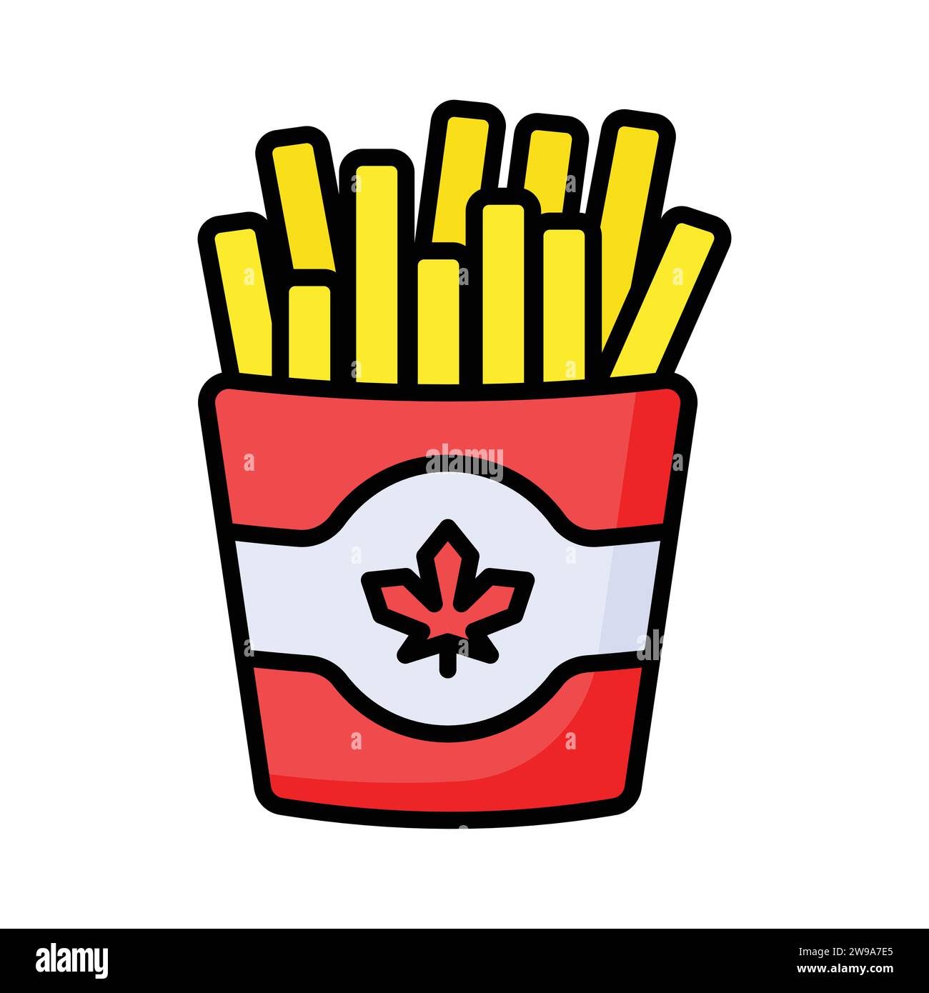 Yummy french fries vector design in modern style, ready to use icon Stock Vector