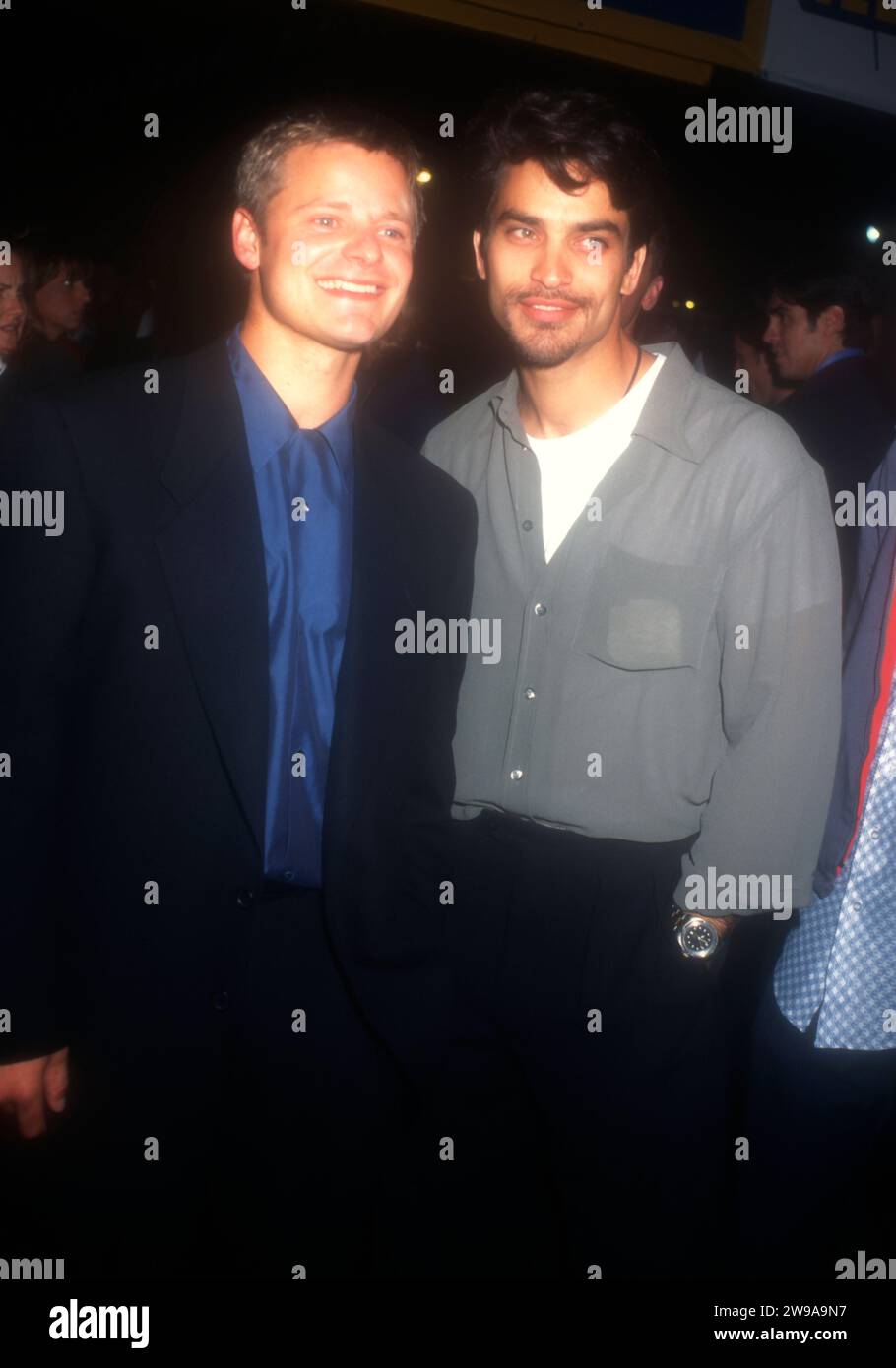 Century City, California, USA 30th September 1996 Actor Steve Zahn and Actor Johnathon Schaech attend 20th Century StudioÕs ÔThat Thing You DoÕ Premiere at Century City Cineplex Odeon Theaters on September 30, 1996 in Century City, California, USA. Photo by Barry King/Alamy Stock Photo Stock Photo
