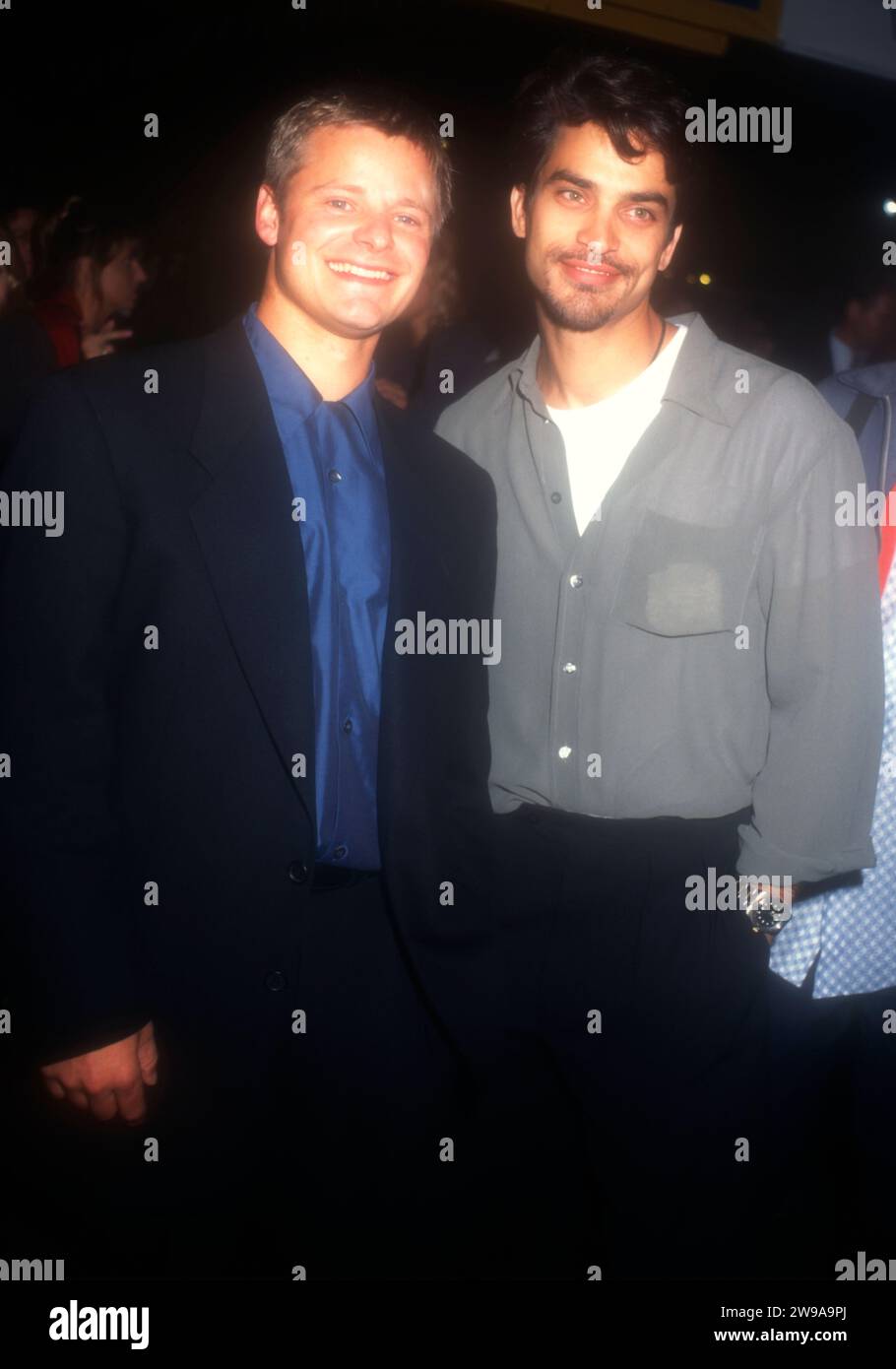 Century City, California, USA 30th September 1996 Actor Steve Zahn and Actor Johnathon Schaech attend 20th Century StudioÕs ÔThat Thing You DoÕ Premiere at Century City Cineplex Odeon Theaters on September 30, 1996 in Century City, California, USA. Photo by Barry King/Alamy Stock Photo Stock Photo