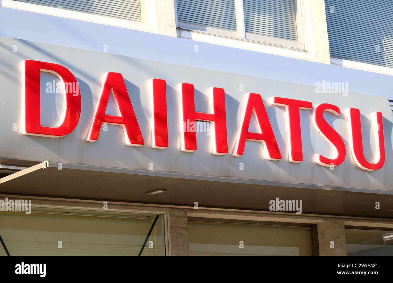 Yokohama, Japan. 26th Dec, 2023. This picture shows a shop of Daihatsu ...