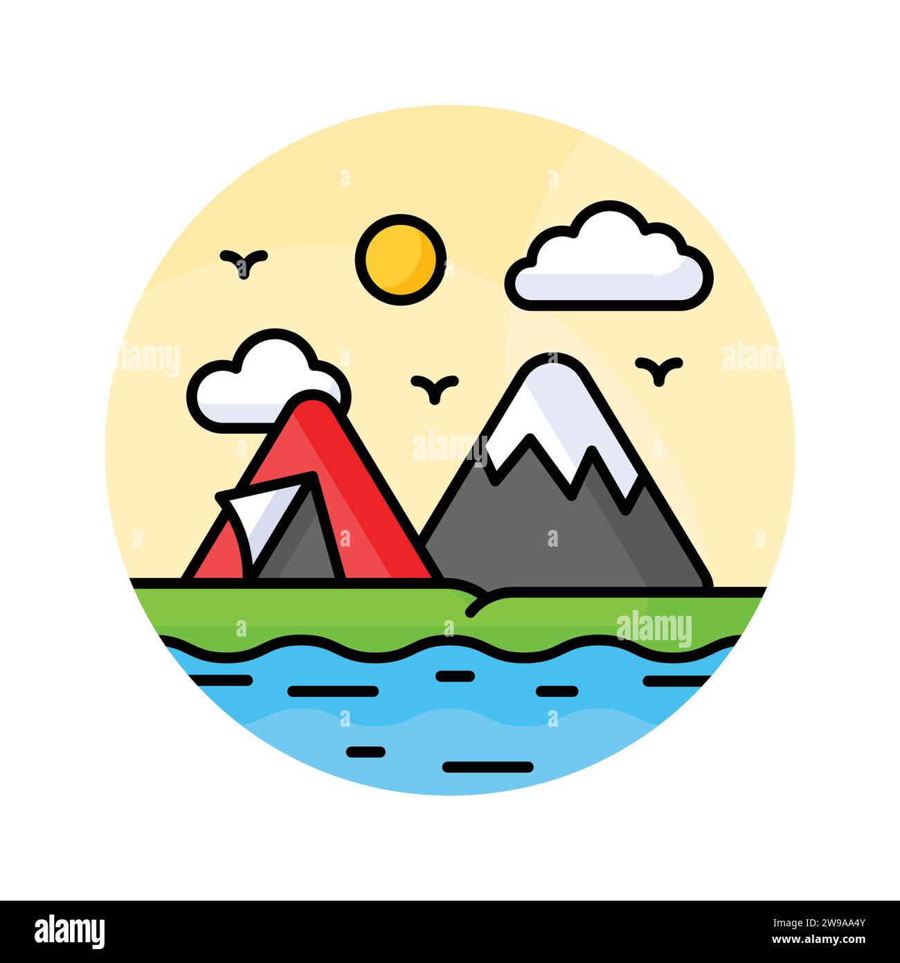 an-eye-soothing-vector-design-of-camping-ready-to-use-icon-stock