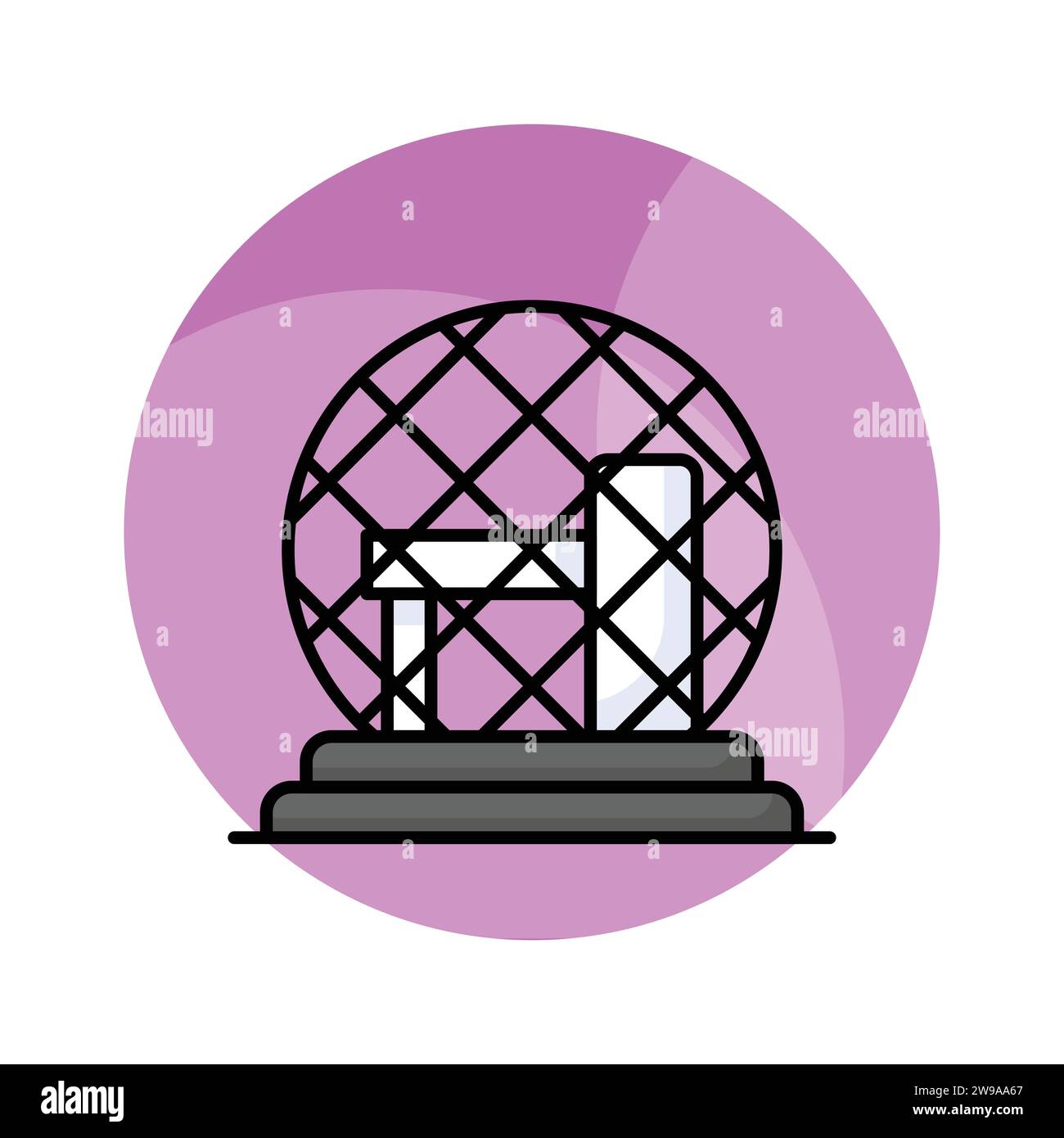 Biosphere dome montreal Stock Vector Images - Alamy